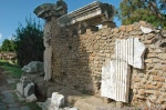 Ruins at Ostia Antica, near Rome, Italy.